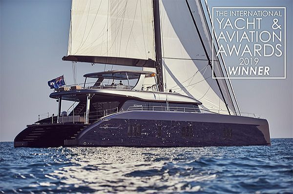 The Sunreef 80 voted as Best Sailing Yacht at the Yacht & Aviation Awards 2019