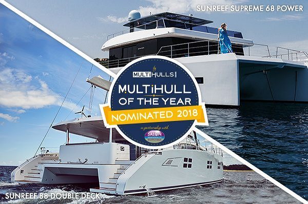 Deux Sunreef Yachts nommés au concours Multihull of the Year