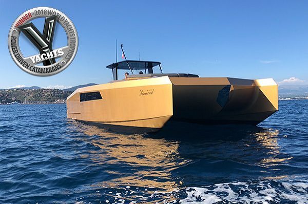 The 40 Open Sunreef Power Wins The Best Power Driven Catamaran Award at The World Yachts Trophies