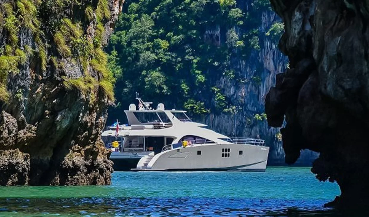 70 Sunreef Power DAMRAK II Available for Charters in Malaysia and Thailand