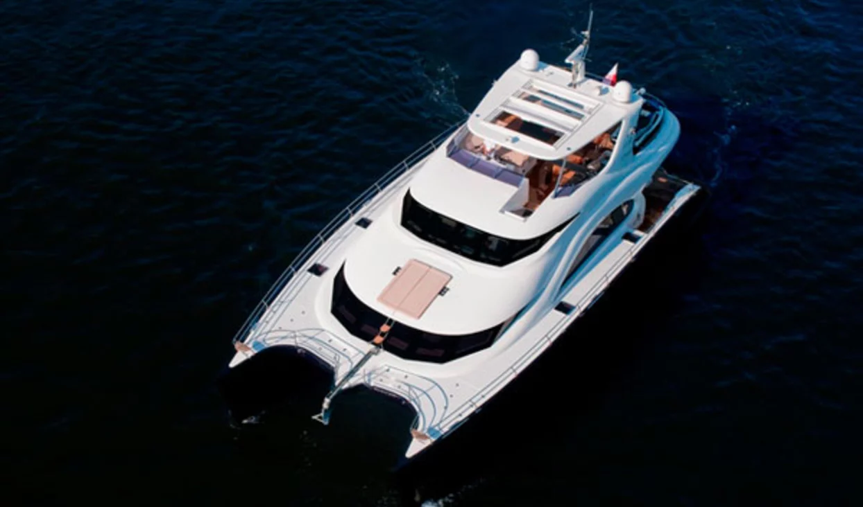 The launch of the second unit of the exclusive version of the 70 Sunreef Power 