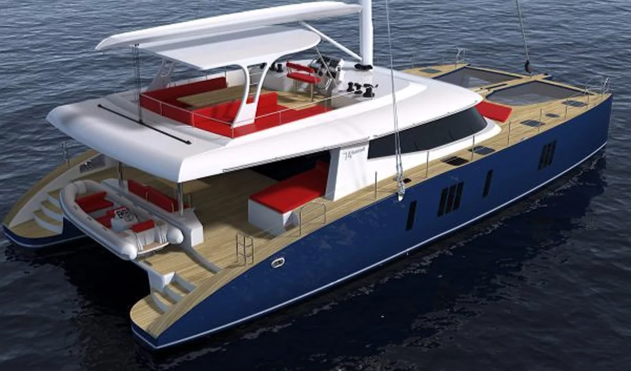 Верфь Sunreef Yachts продала 3 катамарана из новой модели Sunreef 74 Sailing перед ее официальной презентацией