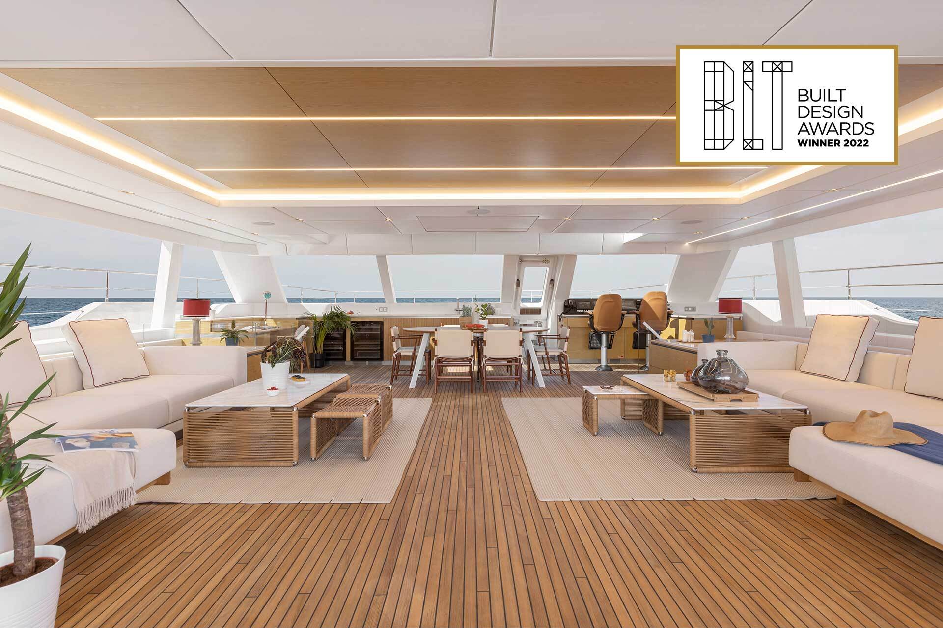 L'EXCELLENCE DU DESIGN le 80 SUNREEF POWER PRONTO remporte le BLT DESIGN AWARD