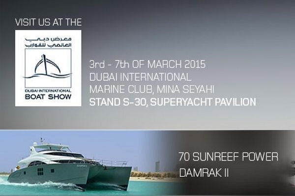 Sunreef Yachts annonce sa présence au Dubai International Boat Show 2015 avec son 70 Sunreef Power exposé