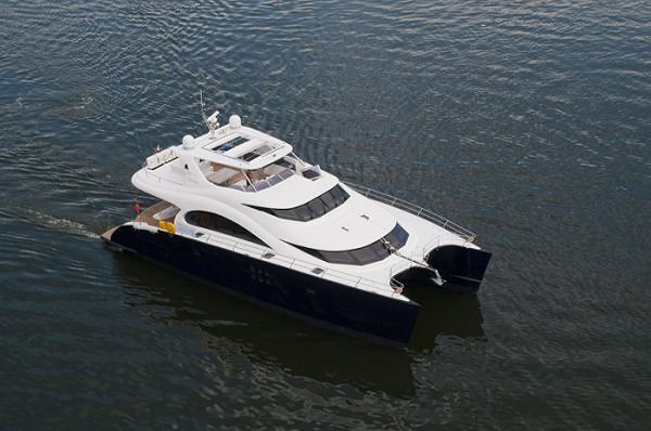 The launch of the second unit of the exclusive version of the 70 Sunreef Power 