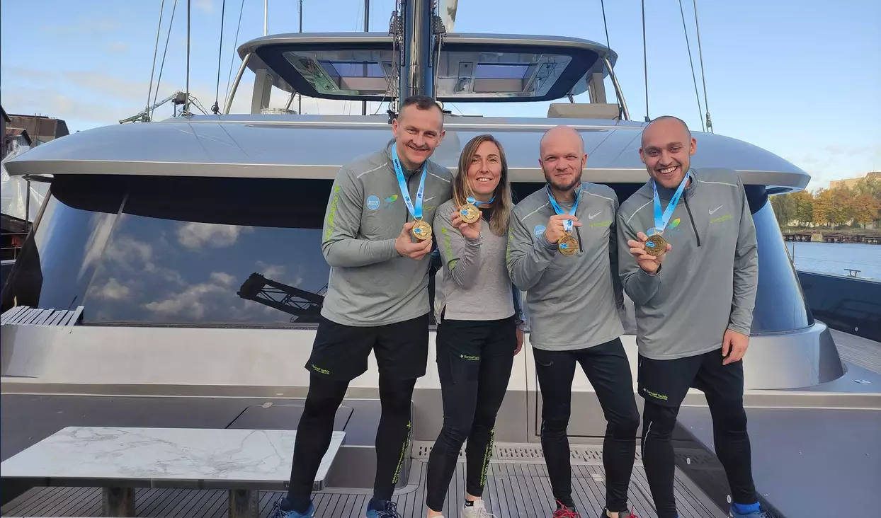 The Sunreef Yachts Running Team took part in a virtual half marathon